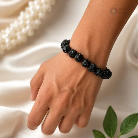 Panch Mukhi Black Rudraksh Bracelet